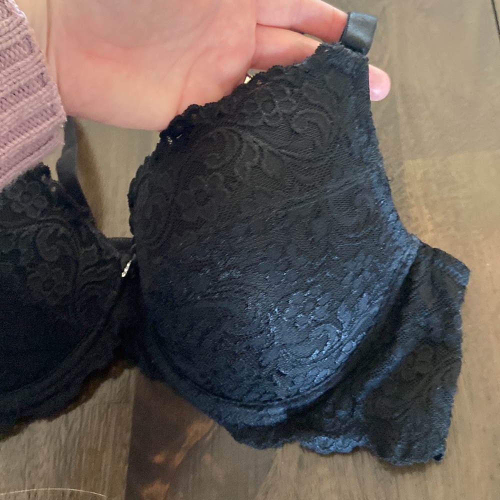 Smart and Sexy 42C black lace bra style SA965 like new - Picture 3 of 10